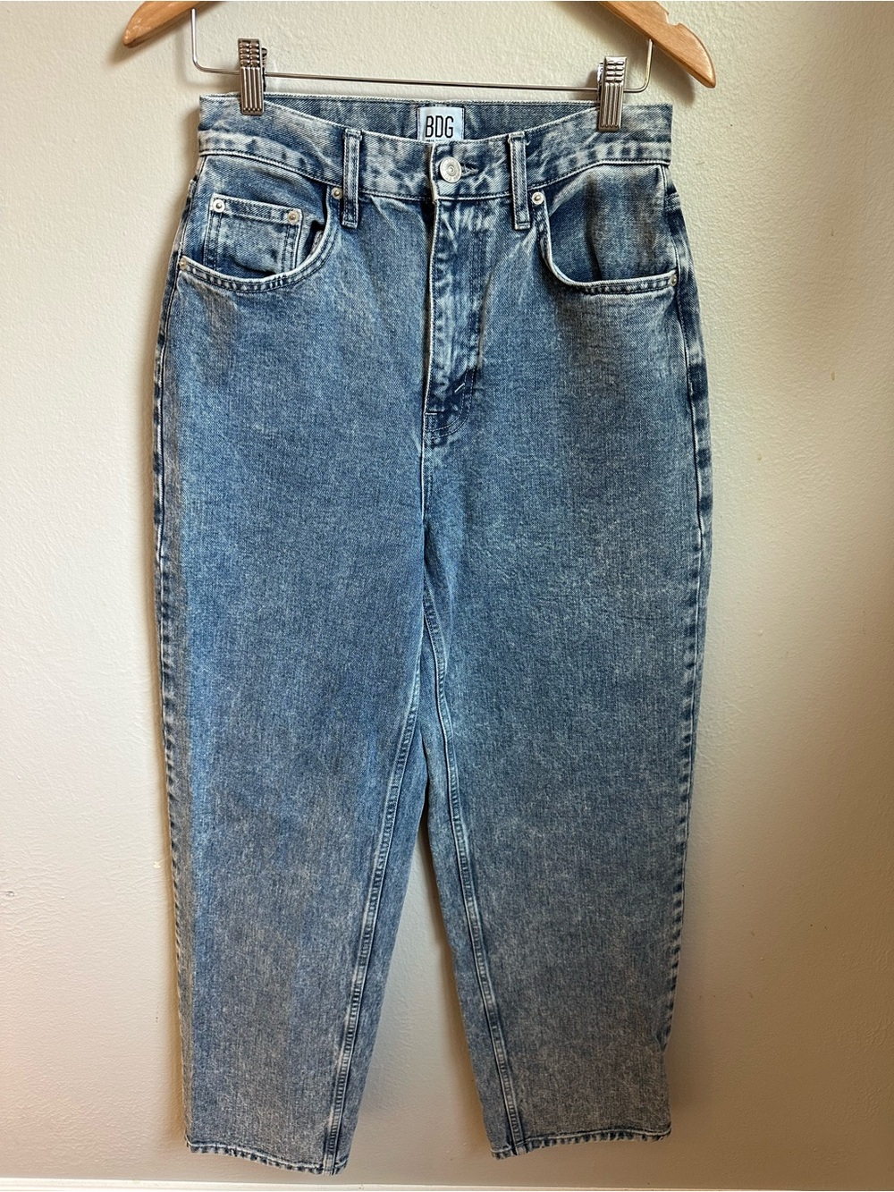 BDG Urban Outfitters High-Rise Baggy Jeans 29 Acid Wash